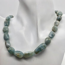Load image into Gallery viewer, Natural Aquamarine Pebble Bead 16" Strand | 27 Beads | 25x12x10-14x10x7mm | - PremiumBead Alternate Image 2