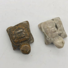 Load image into Gallery viewer, Unique 2 Carved Ocean Jasper Turtle Beads - PremiumBead Alternate Image 4