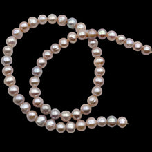 Load image into Gallery viewer, Lovely Natural Peach Freshwater Pearl 16" Strand Graduated 7.5mm to 8.5mm 110811