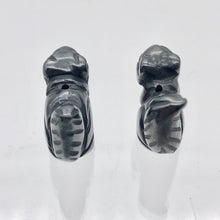Load image into Gallery viewer, Nuts 2 Hand Carved Animal Hematite Squirrel Beads | 21.5x14x10mm | Graphite - PremiumBead Alternate Image 6