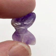 Load image into Gallery viewer, Fluttering Deep Amethyst Butterfly Figurine/Worry Stone | 21x18x7mm | Purple - PremiumBead Primary Image 1