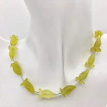 Load image into Gallery viewer, 2 Lovely Carved Serpentine Jade Trumpet Flower Beads | 2 Beads | 16x10mm |8921 - PremiumBead Alternate Image 2