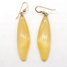 Load image into Gallery viewer, Moonstone 14K Gold Filled Dangle Earrings | 2 1/2" Long | Peach | 1 Pair |