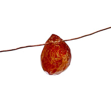 Load image into Gallery viewer, Natural Orange/Red Sunstone Briolette Pendant Bead |8x6x4mm | 1 Bead |