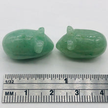 Load image into Gallery viewer, Aventurine Carved Mouse Figurine Worry Stone | 19x11x11 mm | Green