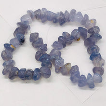 Load image into Gallery viewer, Oregon Holly Blue Chalcedony Agate 89 Grams Nugget Strand| 12x6 16x10 | 53 Bead|