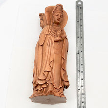 Load image into Gallery viewer, Three Faces of Beautiful Carved & Signed Quan Yin Boxwood Statue - PremiumBead Alternate Image 7