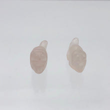 Load image into Gallery viewer, Pink Dinosaur Rose Quartz Triceratops Figurine/Worry | 22x12x7.5mm | Pink - PremiumBead Alternate Image 6