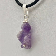 Load image into Gallery viewer, Hand Carved Amethyst Goddess of Willendorf and Sterling Silver Pendant 509287AMS - PremiumBead Primary Image 1