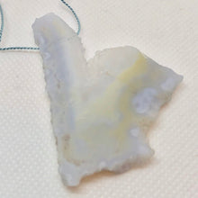 Load image into Gallery viewer, 80cts Blue Chalcedony Pendant Bead Pocket Druzy 9852N - PremiumBead Alternate Image 4