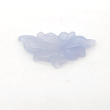 Load image into Gallery viewer, 15cts Exquisitely Hand Carved Blue Chalcedony Flower Pendant Bead| 1 1/2" Long |