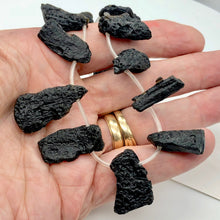 Load image into Gallery viewer, Princess of The Universe! Tektite Bead Strand | 35x18x8 to 27x10x6mm | 20 Beads|
