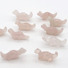 Load image into Gallery viewer, Dinosaur! Rose Quartz Diplodocus Dinosaur Figurine | 21x14x8mm | Pink