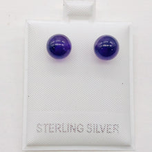 Load image into Gallery viewer, Amethyst 8mm Sterling Silver Stud Ball Earrings | 8mm | Purple | 1 Earrings