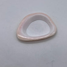 Load image into Gallery viewer, 1 Pink Conch Shell 37x36mm to 45x43mm Picture Frame Bead 9831