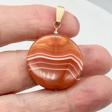 Load image into Gallery viewer, Made in USA Copper Red Carnelian 14Kgf Pendant 505677H