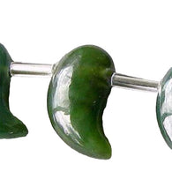 Load image into Gallery viewer, 1 Natural, Untreated 14x8x5mm Paisley Nephrite Jade 7747