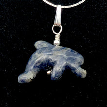 Load image into Gallery viewer, Semi Precious Stone Jewelry Jumping Pendant Necklace in Blue Sodalite and Silver - PremiumBead Alternate Image 5