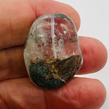 Load image into Gallery viewer, Lodalite Quartz Oval Pendant Figurine Bead | Clear Included|1 Bead| 33x27x16 mm|