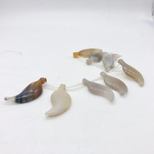 Load image into Gallery viewer, Carved Translucent Grey Agate Leaf Briolette Bead 16" Strand | 16 Beads | 109418 - PremiumBead Alternate Image 9