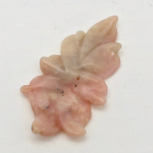 Load image into Gallery viewer, Hand Carved Amazing Pink Peruvian Opal Flower Pendant Bead | 51x31x4mm| 35cts | - PremiumBead Alternate Image 5