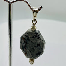 Load image into Gallery viewer, Picasso Jasper Sterling Silver Drop/Dangle | 2" Long | Gray/Black | 1 Pendant |