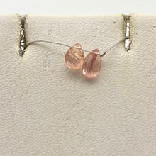 Load image into Gallery viewer, 2 Natural Imperial Topaz Faceted Briolette Beads, 6x4mm, Pink/Orange 3295A - PremiumBead Alternate Image 5