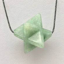 Load image into Gallery viewer, Kabbalah 2 Aventurine Merkabah Star Beads | 25x15x15mm | Green - PremiumBead Alternate Image 9