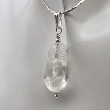 Load image into Gallery viewer, Hand Carved Quartz Female Laughing Buddha Pendant with Silver Findings | 1 3/4" - PremiumBead Alternate Image 9