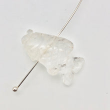 Load image into Gallery viewer, Swimmin' 2 Carved Quartz Fish Koi Carp Beads | 23x11x5mm | Clear