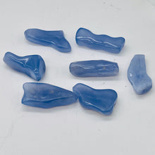 Load image into Gallery viewer, Chalcedony Designer Cut 375ct Pendant Beads| 42x22x10 - 35x23x15mm|Blue| 7 Beads