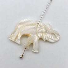 Load image into Gallery viewer, 1 Pachyderm Carved Mother of Pearl Shell Elephant Bead - PremiumBead Alternate Image 2