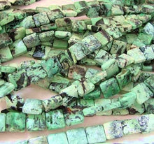 Load image into Gallery viewer, Mojito Natural Green Turquoise Square Coin Bead Strand 107412C - PremiumBead Alternate Image 3