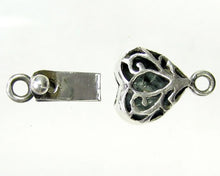 Load image into Gallery viewer, Romance 1 Sterling Silver Flowering Heart Clasp 7909 - PremiumBead Alternate Image 2