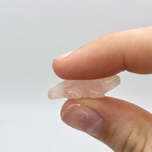 Load image into Gallery viewer, 2 Carved Pretty Rose Quartz Lizard Beads | 26x14x7mm | Pink - PremiumBead Alternate Image 9