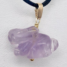 Load image into Gallery viewer, Hop! Amethyst Easter Bunny & 14Kgf Pendant 509255AMG - PremiumBead Primary Image 1