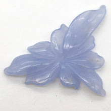Load image into Gallery viewer, 38.2cts Exquisitely Hand Carved Blue Chalcedony Flower Pendant Bead - PremiumBead Primary Image 1
