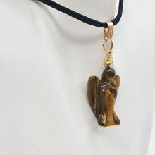 Load image into Gallery viewer, On the Wings of Angels Tigereye 14K Gold Filled 1.5" Long Pendant 509284TEG - PremiumBead Alternate Image 3