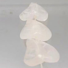 Load image into Gallery viewer, Gentle 3 Hand Carved Pale Rose Quartz 19x17x6mm Leaf Beads 9319RQ - PremiumBead Alternate Image 6