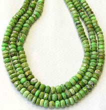 Load image into Gallery viewer, 2 Natural Gaspeite Faceted Roundel Beads 9183

