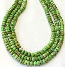 Load image into Gallery viewer, 2 Natural Gaspeite Faceted Roundel Beads 9183