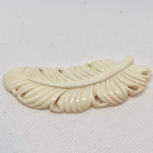 Load image into Gallery viewer, Bone Feather Realistically Carved to Reflect A Majestic Feather 10797 - PremiumBead Alternate Image 2