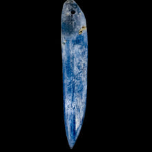 Load image into Gallery viewer, Kyanite 9.9g Spear Pendant Bead | 81x13x4mm | Blue Silver | 1 Bead |