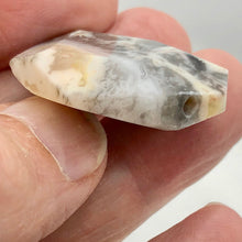 Load image into Gallery viewer, Crazy Lace Agate Carved Pendant Bead | 36x28x9mm | Gray White Orange |