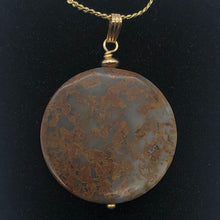 Load image into Gallery viewer, AutumnLeaves Druzy Ocean Jasper 14K Gold Filled Pendant | 30mm | 1 3/4" Long | - PremiumBead Alternate Image 4