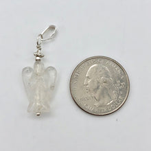Load image into Gallery viewer, On the Wings of Angels Quartz Sterling Silver 1.5" Long Pendant 509284QZS - PremiumBead Alternate Image 4