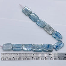 Load image into Gallery viewer, Chatoyant Blue Kyanite Rectangle Bead Strand 110653