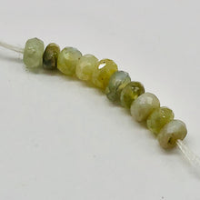 Load image into Gallery viewer, Alexandrite Cats Eye Faceted Rondell Parcel | 3 mm | Green | 10 Beads |