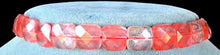 Load image into Gallery viewer, Cherry Quartz (Lab) Faceted 10x10mm Square Bead Strand 103247 - PremiumBead Primary Image 1