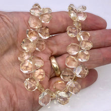Load image into Gallery viewer, Citrine Faceted Briolette Bead Strand | 12x11 to 15x12x7mm | Golden | 85g |